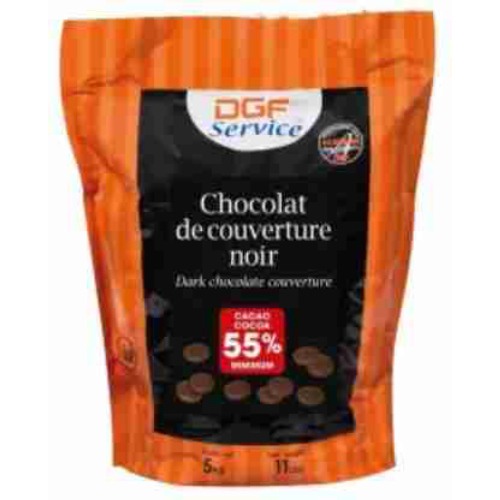 Chocolat de couverture Noir 55% DGF 5KG