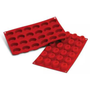 SF083 SILIKOMART MOULE SILICONE PETITS SAVARINS OVALS