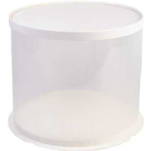 Boite à gâteau cylindrique blanche 300 x 250mm