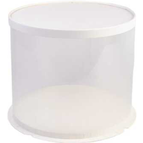 Boite à gâteau cylindrique blanche 300 x 250mm