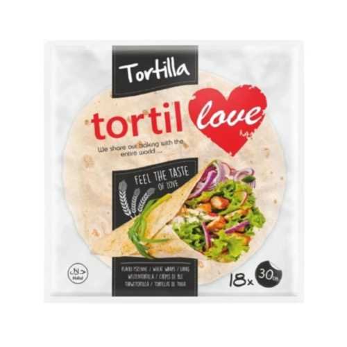 Tortilla Tacos Tortilove (18u-30cm) Carton 6 pièce